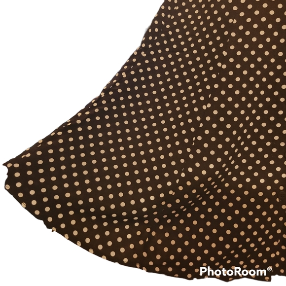 Polka-dot Dress Black and White L - Picture 5 of 12